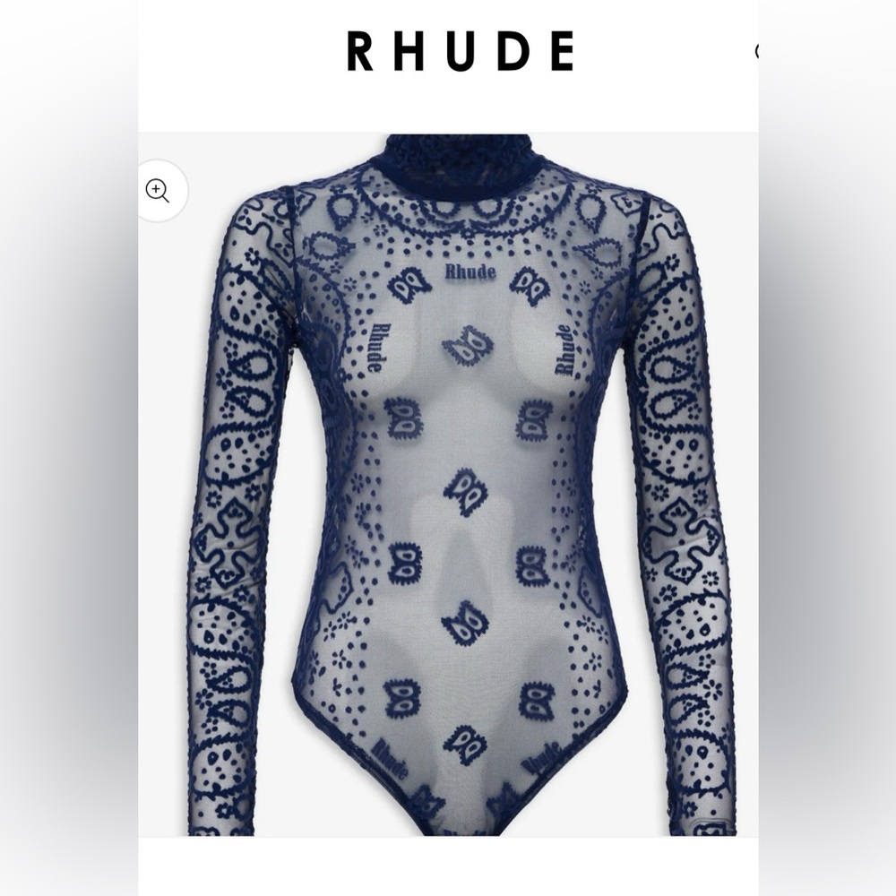 RHUDE sheer bodysuit, brand new